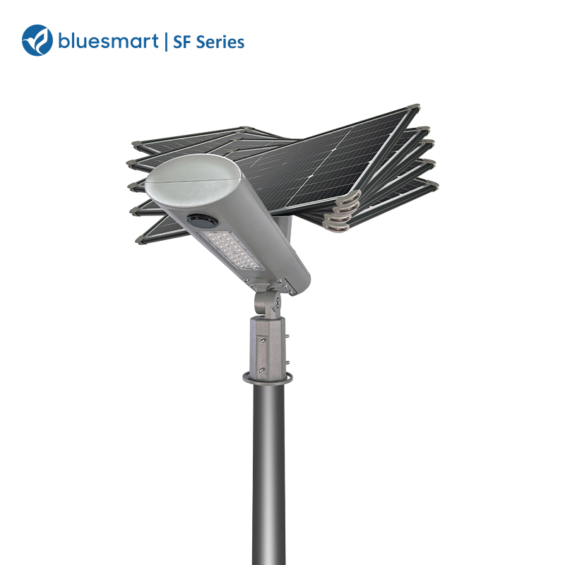 40W 60W 80W 100W مصباح شارع LED شمسي متكامل لجميع الأغراض للحدائق والمنتزهات والمسارات
