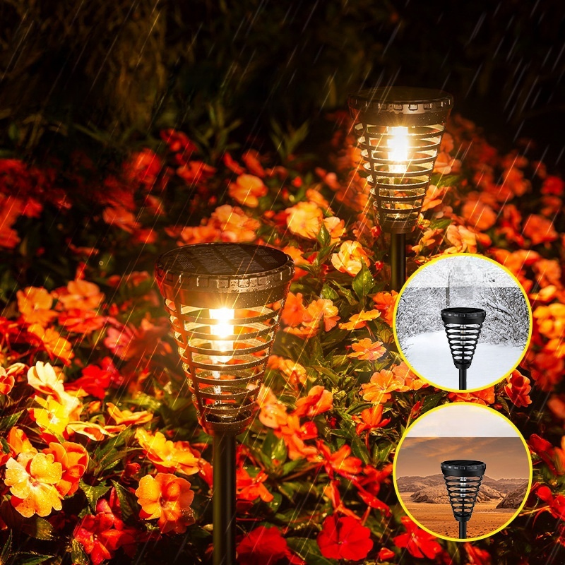 مصباح حديقة LED شمسي مقاوم للماء IP65 للإضاءة الأرضية العالية لتزيين الفيلات والحدائق والمنتزهات