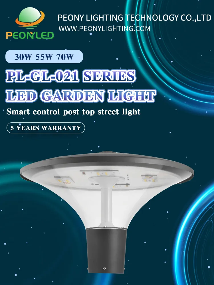 مصباح خارجي LED من الألمنيوم المصبوب P65 مقاوم للماء 30W 40W 60W 90W إضاءة حديقة مثبت على عمود للفناء