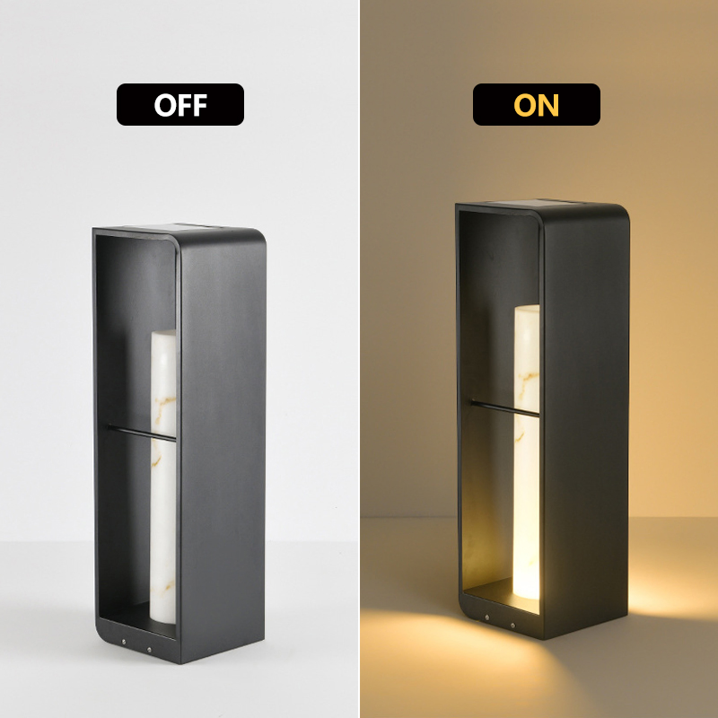 إضاءة ديكور LED الحديثة الخارجية للحديقة IP65 مصباح أرضي شمسي للحديقة مزخرف مقاوم للماء للفيلات والفناءات