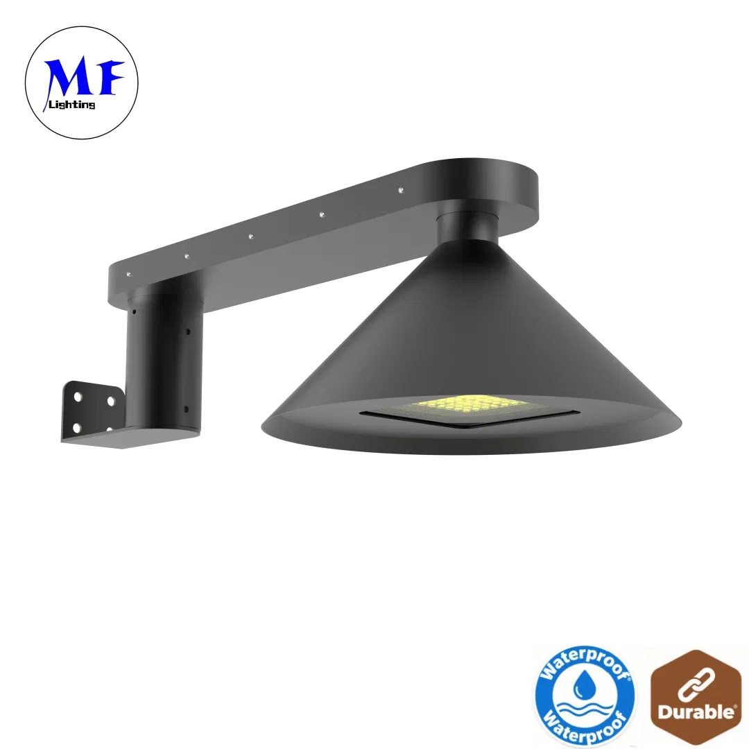 سعر المصنع 50W 60W 120W IP65 ضوء حديقة دائري LED مثبت على الحائط من الألمنيوم المقاوم للماء لساحة وقوف السيارات وممر الشارع