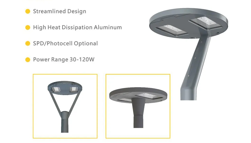 إضاءة حديقة LED 30W-120W للمناظر الطبيعية والفيلات