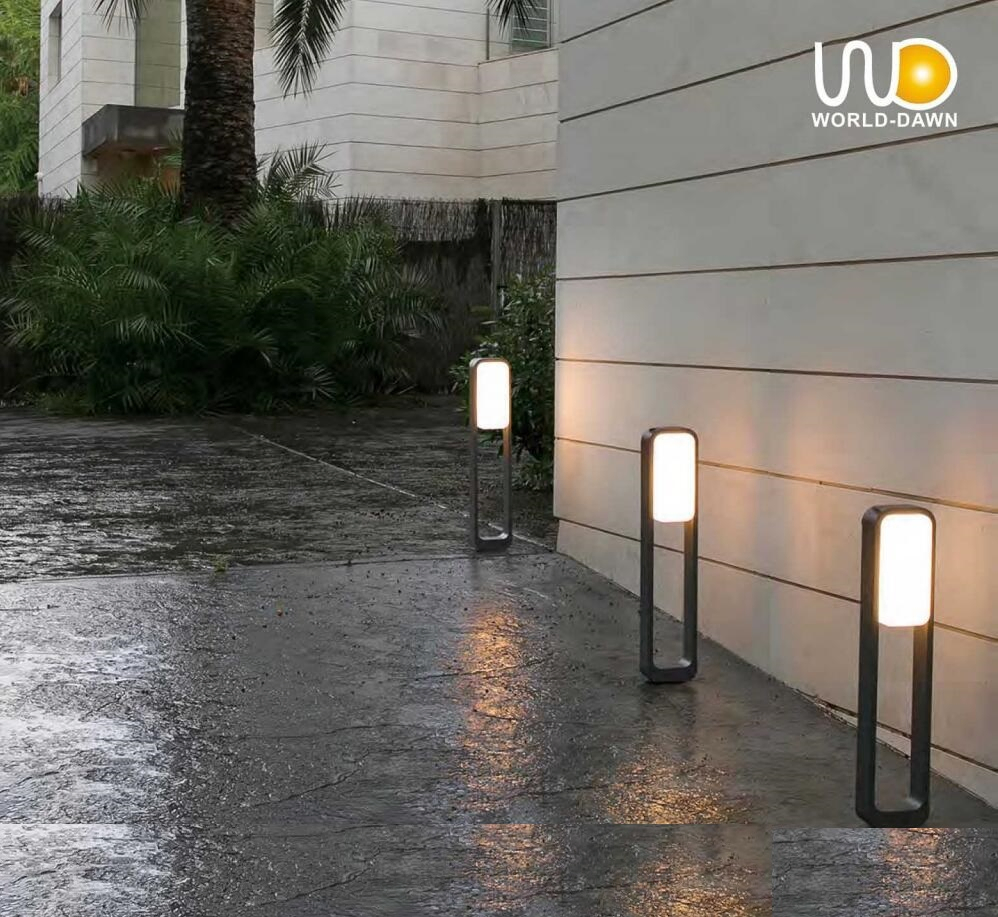 أضواء بولارد LED للممرات في منطقة الحديقة الخارجية الحديثة الذكية 10W