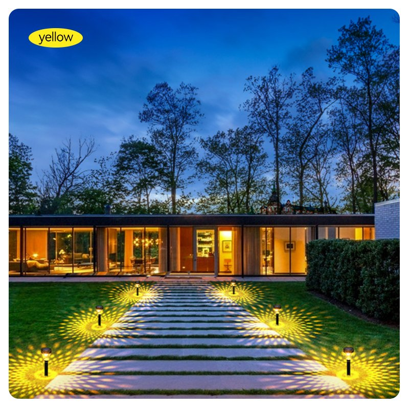 ضوء زينة LED مدمج يعمل بالطاقة الشمسية لحديقة، فناء، ساحة، ممر، ممر سيارة، ضوء مسار من الألمنيوم للباحة