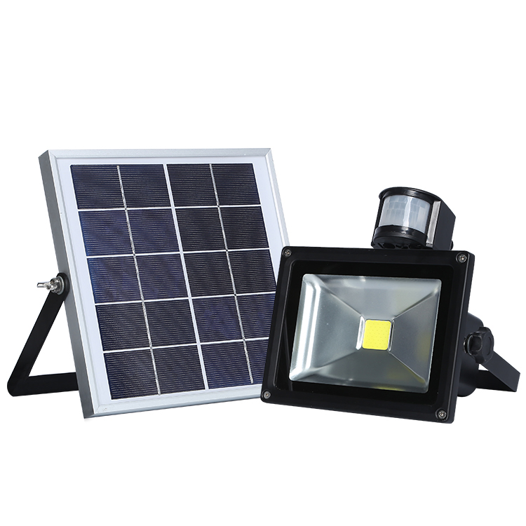 مصباح حائط شمسي LED عالي الجودة للأمان مقاوم للماء مع مستشعر حركة لأضواء الحديقة الخارجية لمصباح الحائط الشمسي للطوارئ
