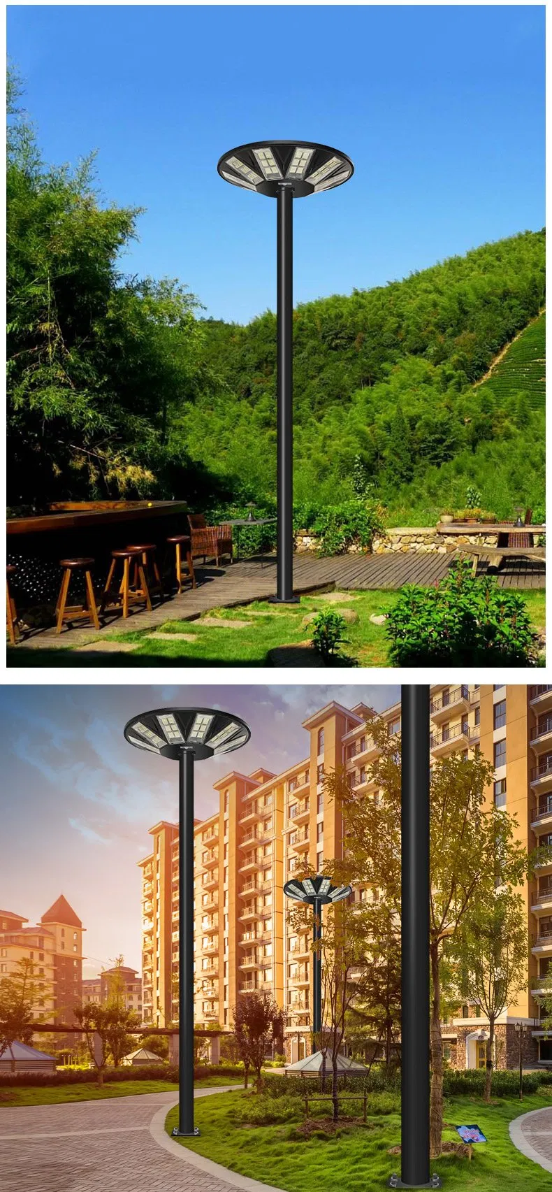 قاد [High Quality Solar UFO] ضوء لطريق حديقة ميدان Street Light with Motion Sensor (ضوء الشارع مع مستشعر الحركة
