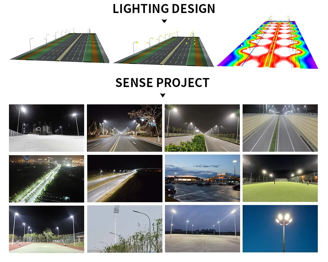 180W مصباح حديقة تجاري خارجي متكامل LED لمواقف السيارات وإضاءة الشوارع