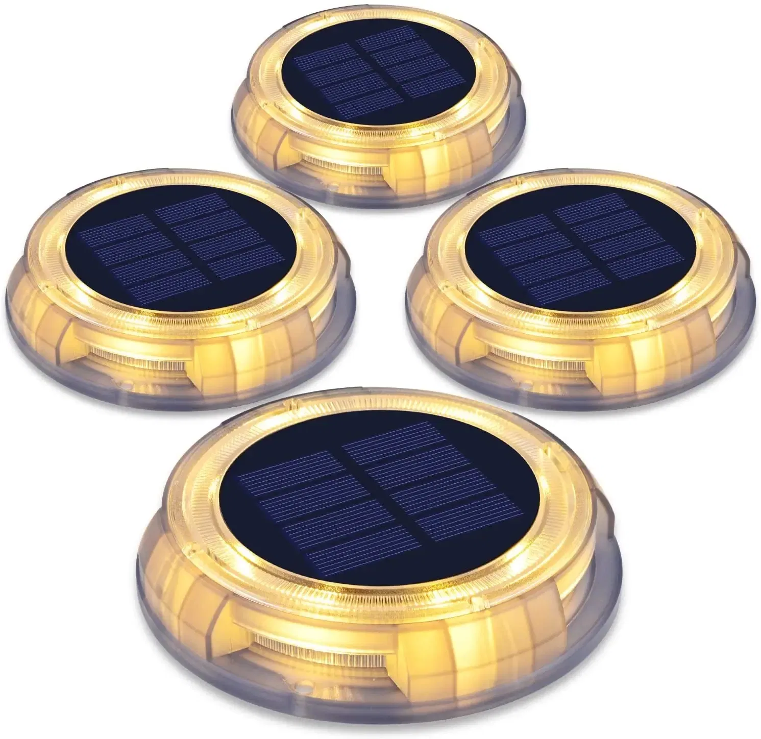 مصابيح حديقة LED الشمسية بتصميم يوفو الخارجية لتزيين المناظر الطبيعية وإضاءة الأرض لسلامة الليل