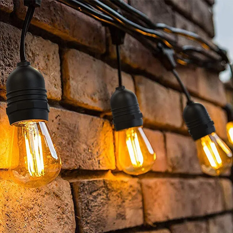 حديقة خارجية IP65 15m ضوء سلسلة LED تجاري زينة عيد الميلاد ضوء حبل خيالي