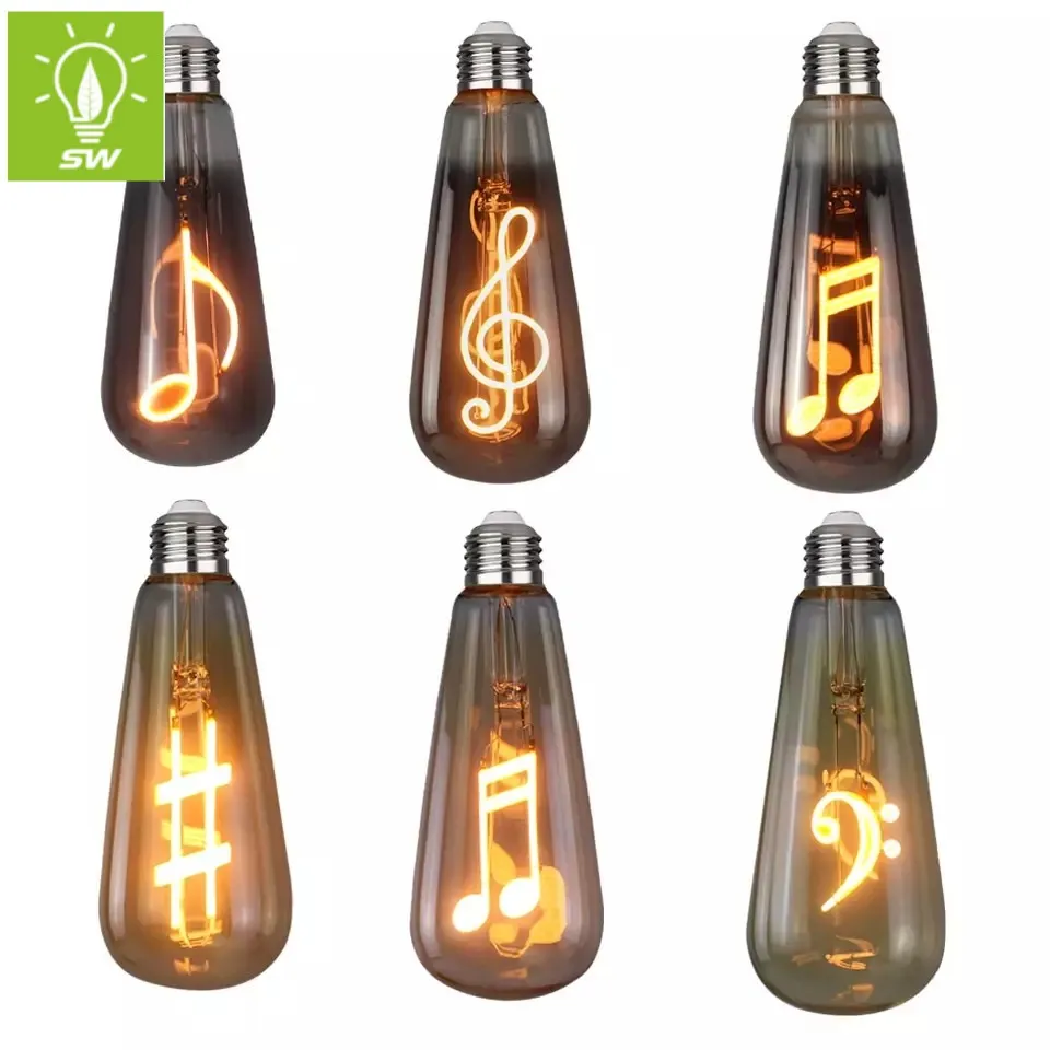 حديقة خارجية 12V/24V مصباح LED خيوط ضوئية مصباح عتيق LED 2W 4W 6W 8W مصباح إيديسون LED كهرماني ضوء زخرفي مصباح عتيق E27 E14 B22 B15 مصباح خيوط LED