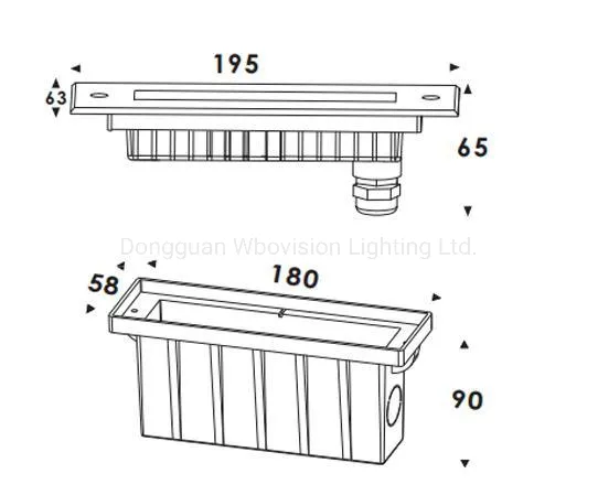 6W IP65 ضوء LED خطي خارجي لمسار الحديقة