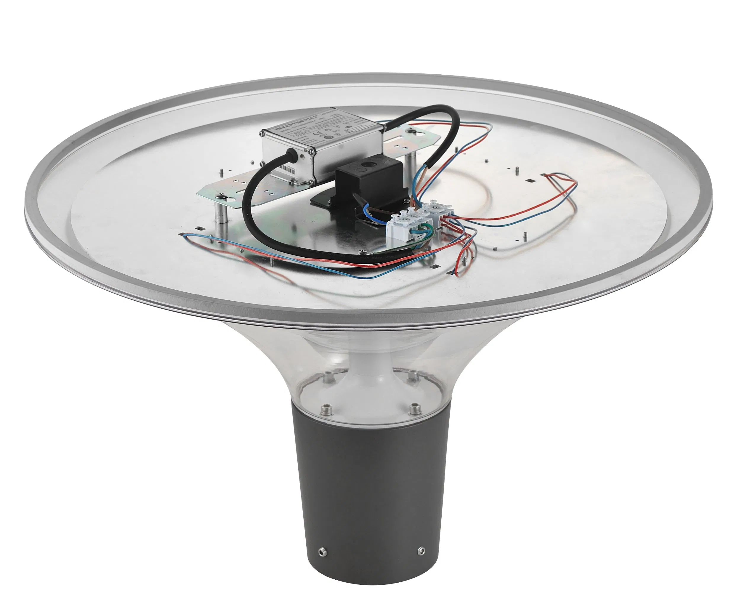 مصباح خارجي LED من الألمنيوم المصبوب P65 مقاوم للماء 30W 40W 60W 90W إضاءة حديقة مثبت على عمود للفناء
