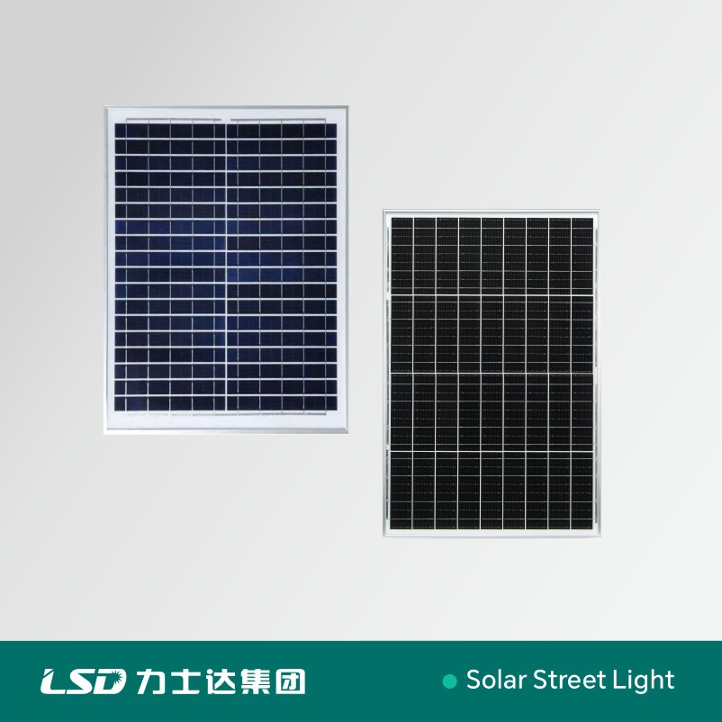 اتجاه جديد ضوء الشارع الشمسي LED مزدوج الذراع IP65 مقاوم للماء مع لوحة شمسية من السيليكون أحادي البلورة 50W لتوليد 150W الطاقة لعمود مصباح الطريق والحديقة والعشب