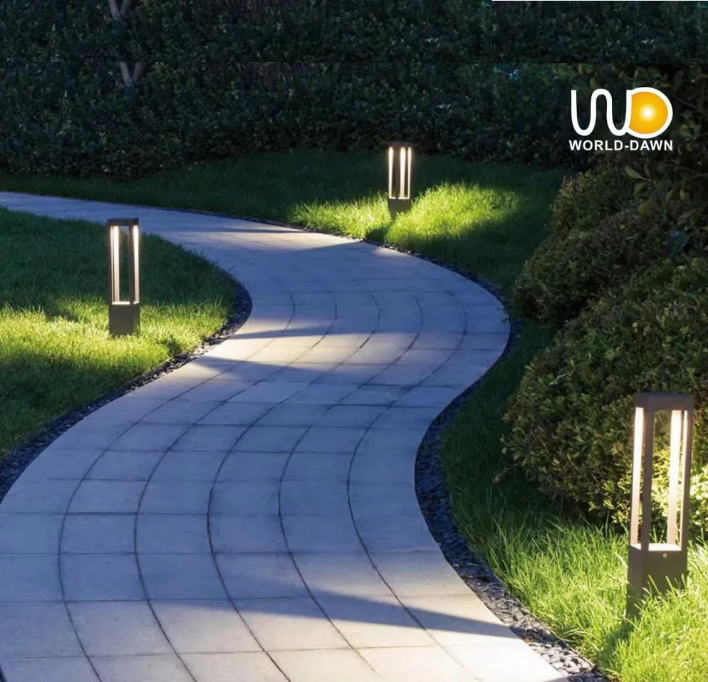 أضواء بولارد LED للممرات في منطقة الحديقة الخارجية الحديثة الذكية 10W