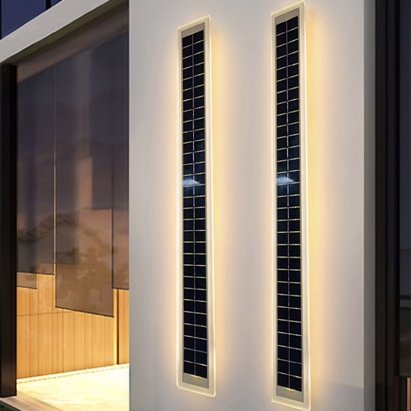 أضواء حديقة جدارية طويلة شريطية LED خطية خارجية عالية الجودة مقاومة للماء مصباح شارع IP65