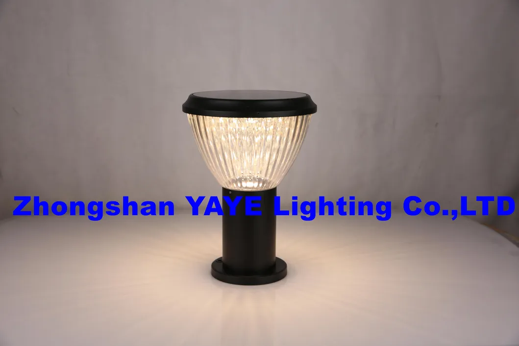 أفضل جودة 30 واط مصباح عمود LED من الألمنيوم الأسود للحديقة والمسار والمناظر الطبيعية IP66