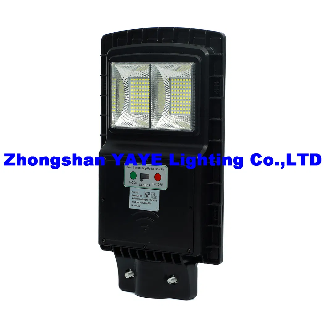 ضوء شارع حديقة LED شمسي متعدد الاستخدامات مع أوضاع التحكم