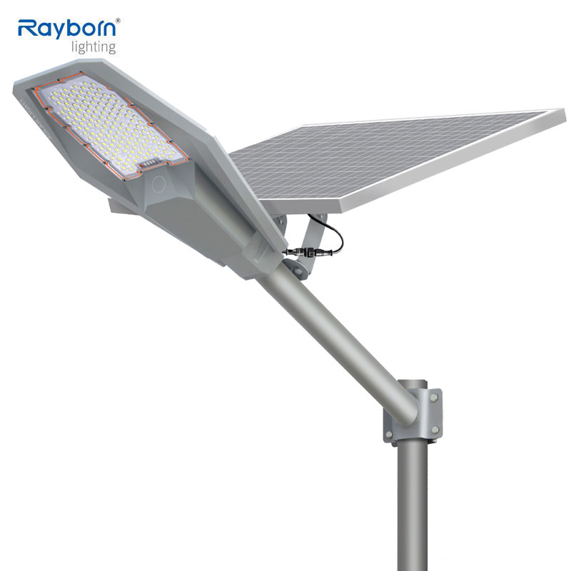 ضوء حديقة شمسي ذكي خارجي 100W 200W 300W ضوء شارع شمسي LED لمنطقة عامة جدار حديقة حديقة طريق إضاءة فناء