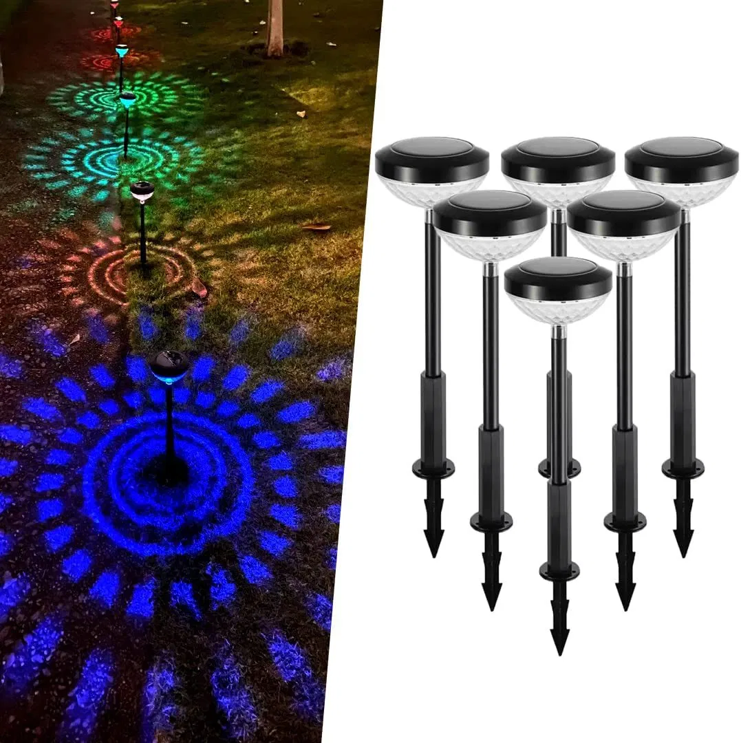 نمط جديد RGB IP65 ضوء حديقة خارجي LED شمسي مقاوم للماء للإضاءة المناظر الطبيعية والأرض
