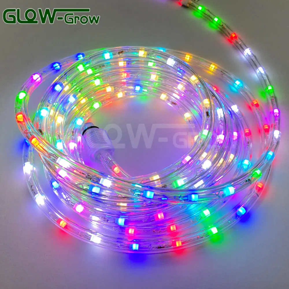 مزود 18FT 2 ضوء خيط عيد الميلاد RGB LED مع جهاز تحكم عن بعد لتزيين المنزل والحديقة وحفلات الزفاف
