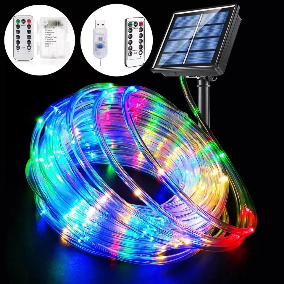 أضواء LED خيطية 7.3m ملونة RGB للاحتفالات والأحزاب وأضواء الزينة الخارجية والحدائق