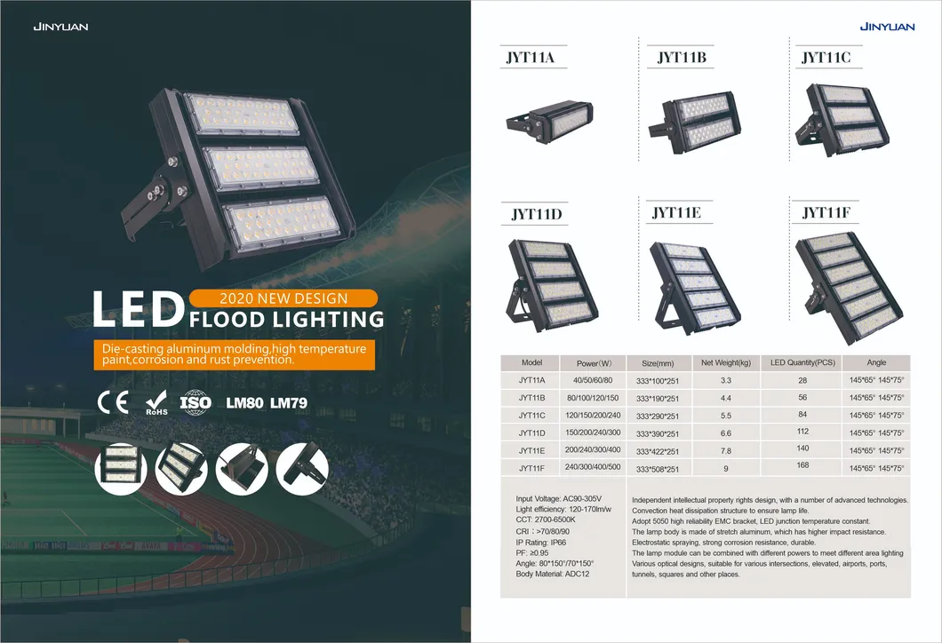 إضاءة شارع LED عالية الجودة خارجية 250W مع لوحة شمسية للحديقة