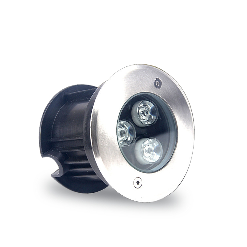 IP68 ضوء أرضي LED مقاوم للماء RGB ضوء إضاءة المناظر الطبيعية مدمج في الأرض للحدائق والساحات الخارجية IP68 ضوء تحت الأرض LED