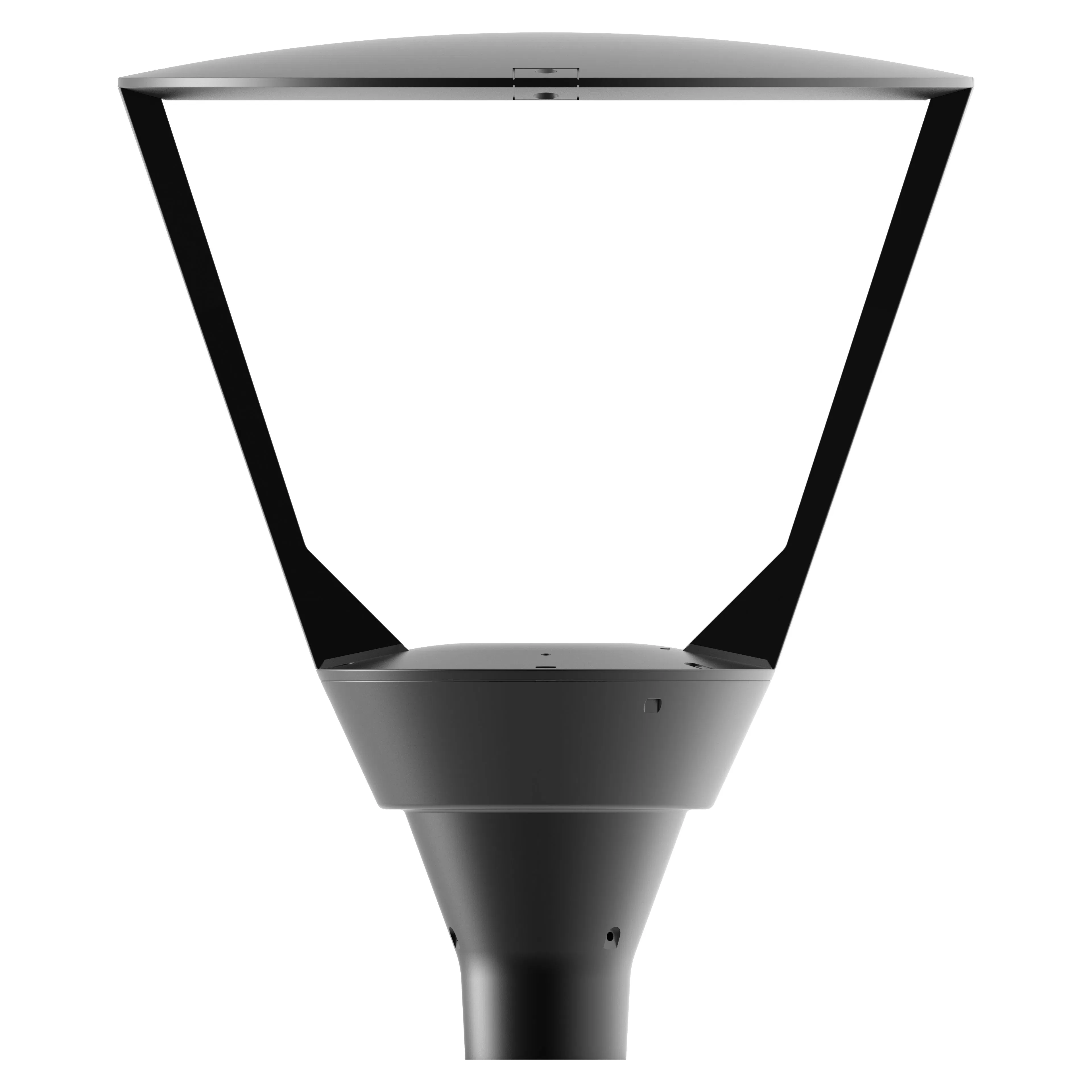 ضوء قمة العمود LED من الألومنيوم المصبوب 30W 40W 60W 90W تركيبة إضاءة الحدائق المثبتة على العمود
