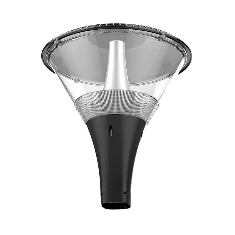 30W أضواء حديقة LED IP66 أضواء مناظر طبيعية مقاومة للماء مثبتة على أعمدة مع موزع شفاف أو مصنفر من مادة PC سطوع عالي
