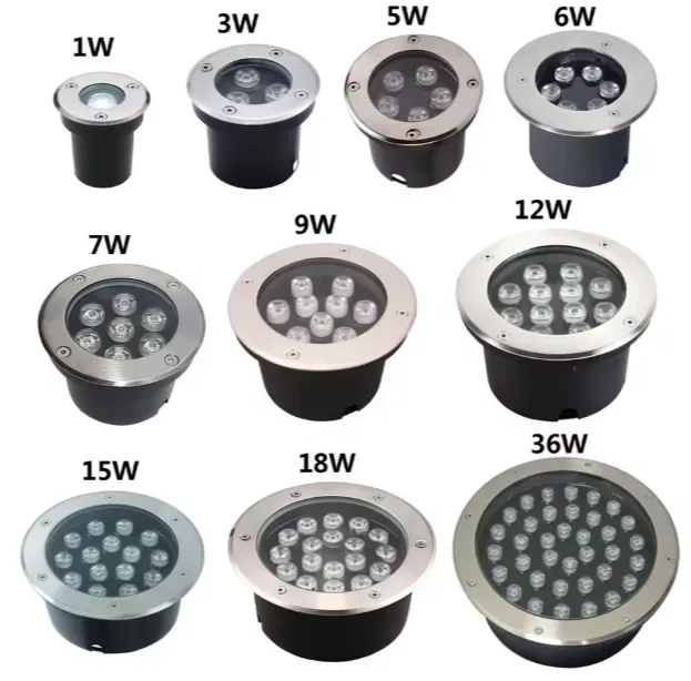 ضوء أرضي LED، IP65 مصباح خارجي مضاد للماء