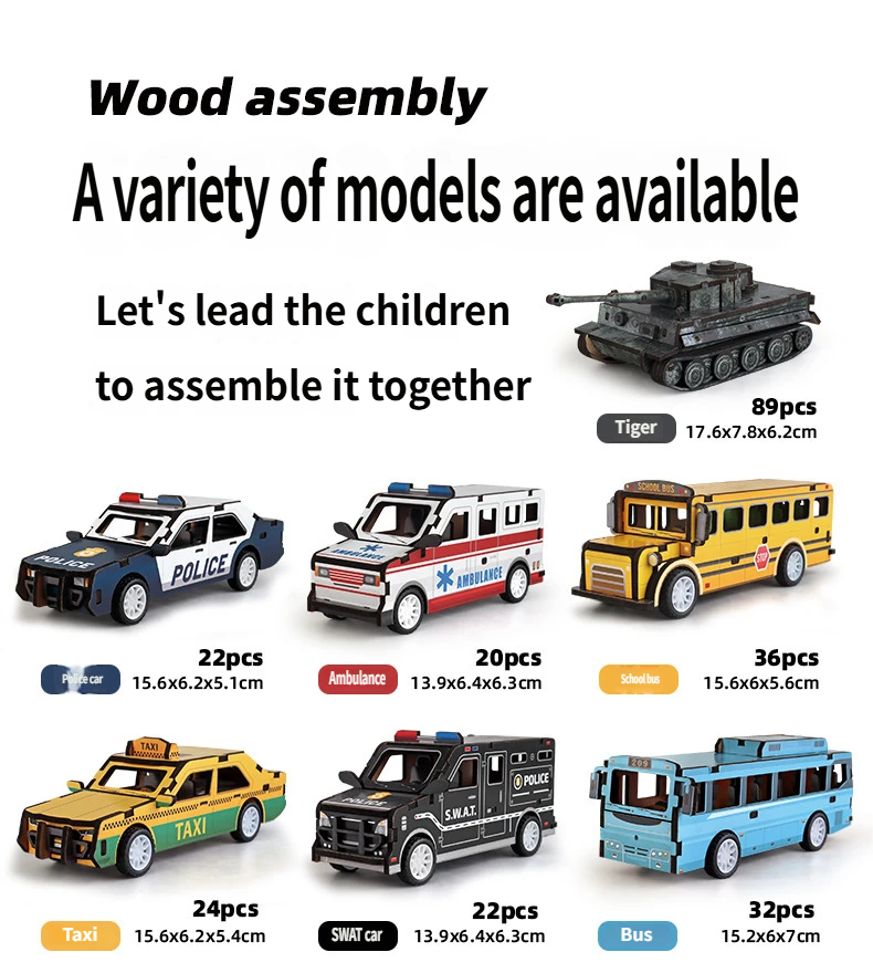 Wooden Engineering Vehicle Model Product Showcase 11