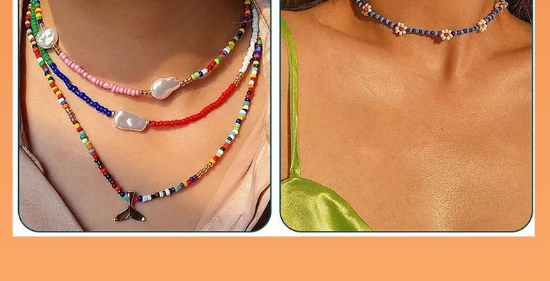Handmade Polymer Clay Acrylic Plastic Beads DIY Bead Kit Bracelet Kids Jewelry Making Toys Kit