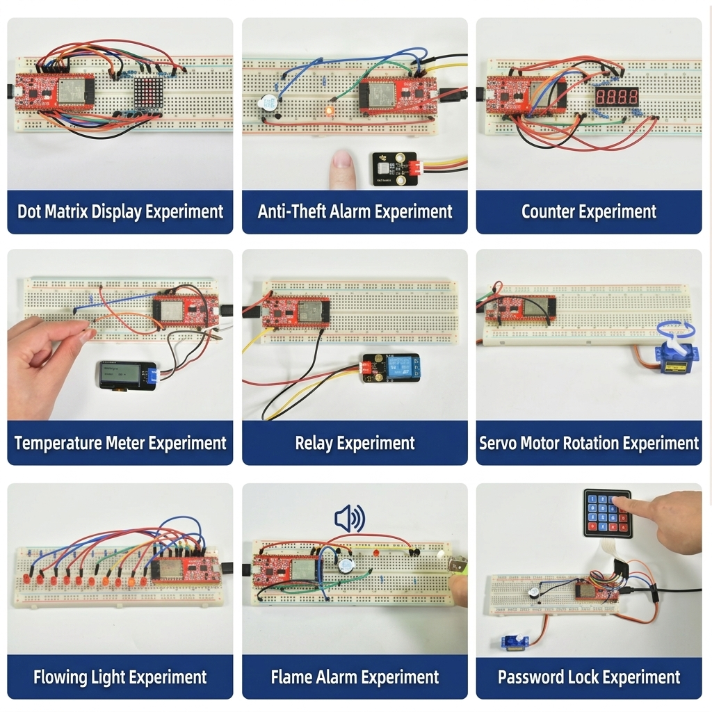 ESP32 Development Boards Kits Intermediate Edition Internet Of Things Kit Programming Educational DIY Maker Kit For Teens