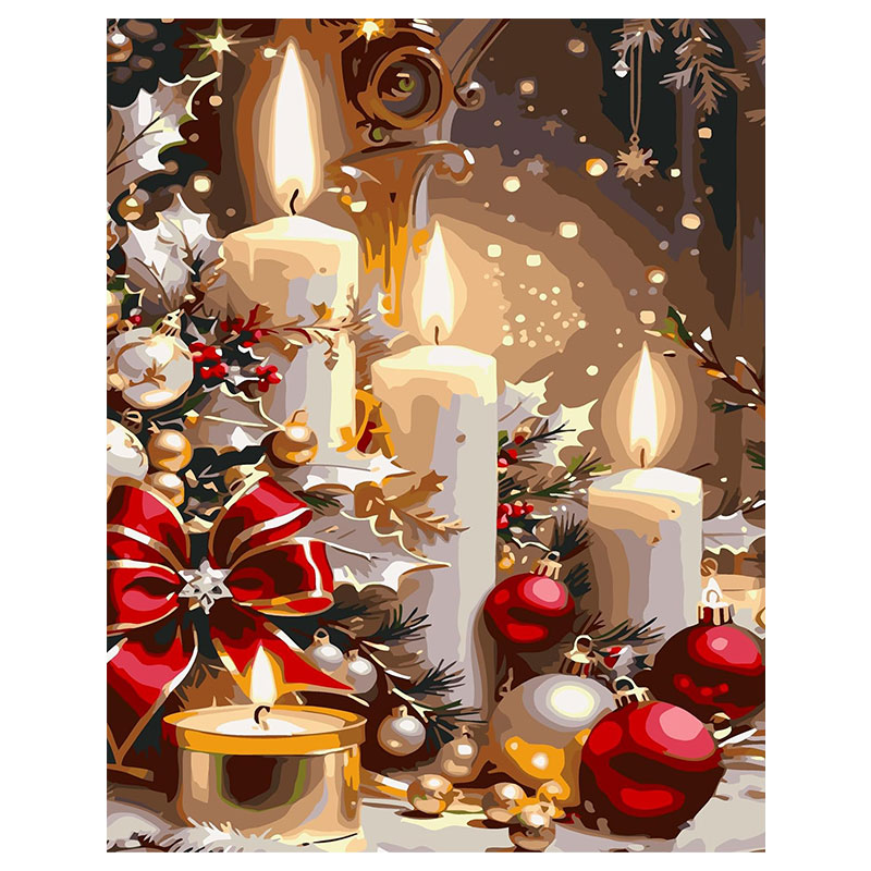 Wholesale 5D DIY Diamond Painting Christmas Holiday Drills Painting Kits New Design for Adults Fabric Material