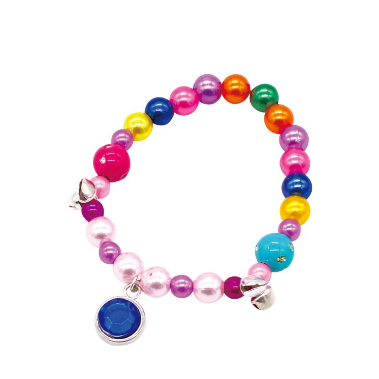 BaiBo DIY Plastic Jewelry Making Kit-Create Your Own Colorful Beaded Bracelet with Unique Charms