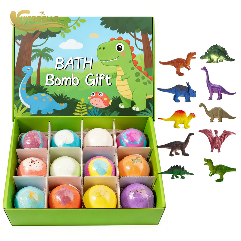 Private Label Kids Bath Bombs Gift Sets Organic Natural, Custom Vegan Bath Bomb With Toys For Kids, Colorful Bubble Bath Fizzies