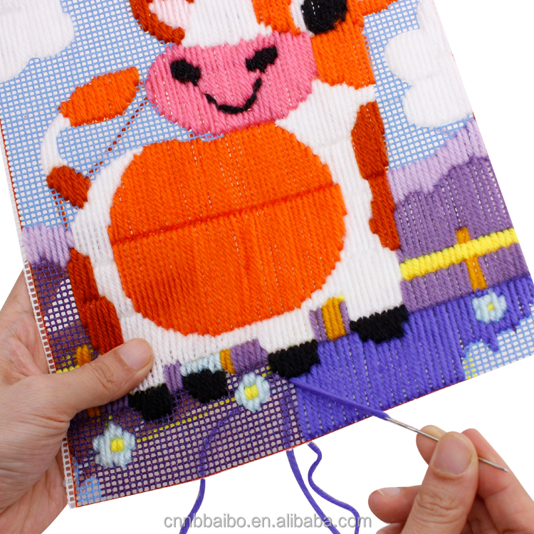 Long Stitch Needlepoint Embroidery Kit Packaging View