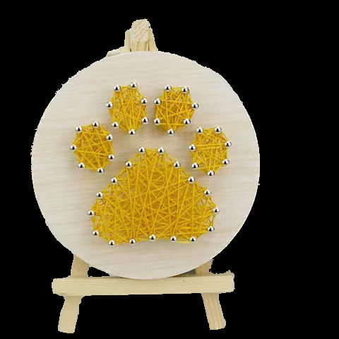 Handmade DIY Children's Sailboat String Art Painting Kit Nails Coiling Threads Sewing &amp; Weaving Materials Creative Gift