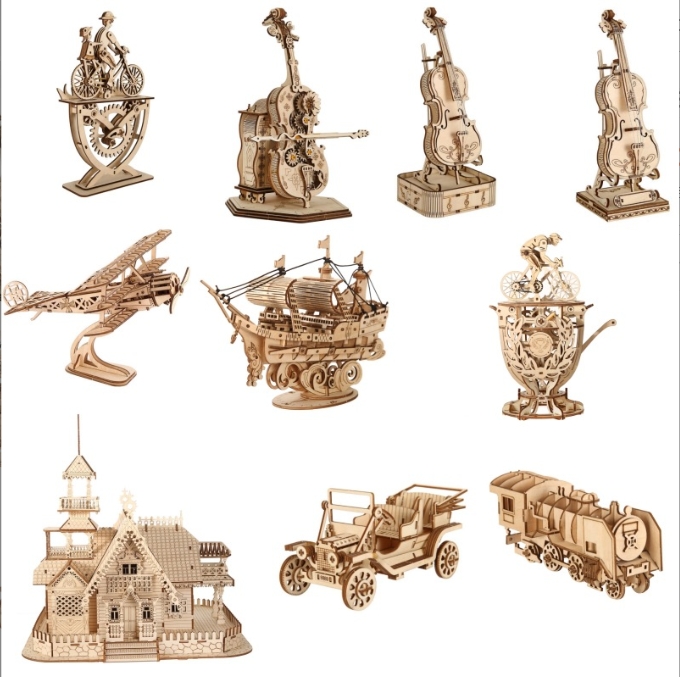 Wooden 3D puzzle model 8