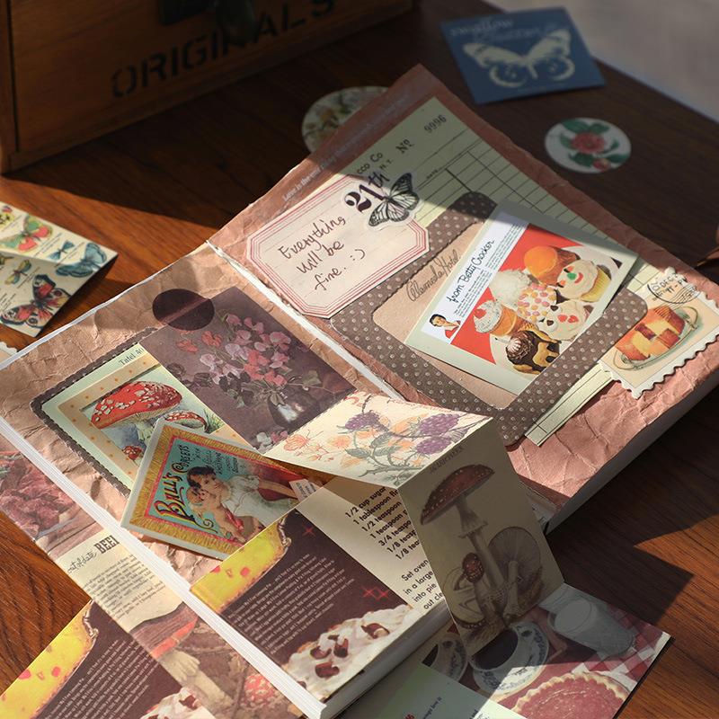 Modern Scrapbooking Supplies Kit A6 Grid Notebook DIY Journaling Stationery Eco-friendly 155 Pcs Personalized Personal Gift Set