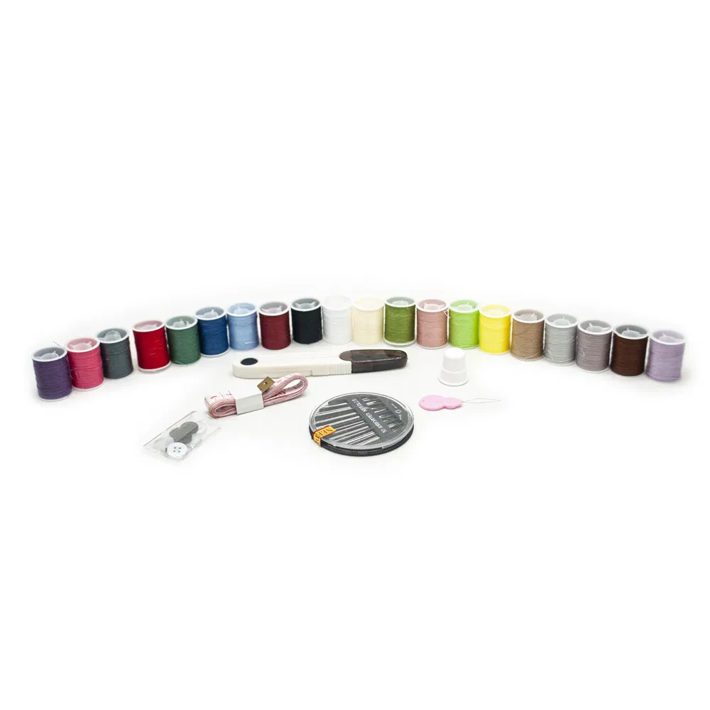 DIY Craft Plastic Storage Box Colorful Travel Sewing Kits Bag for Beginner