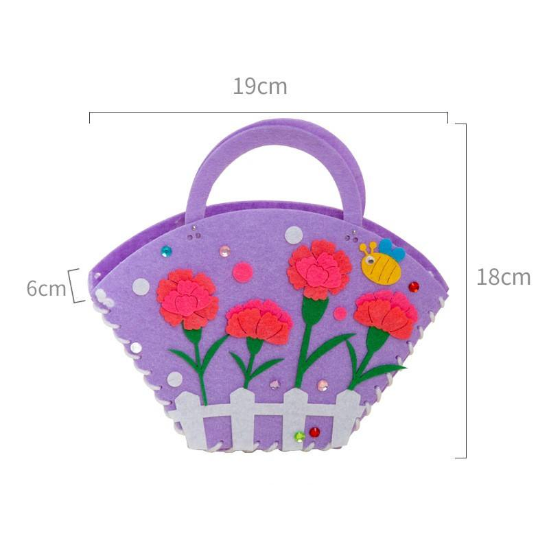Children Felt Craft Kits DIY Handbag Sewing Kits for Mother