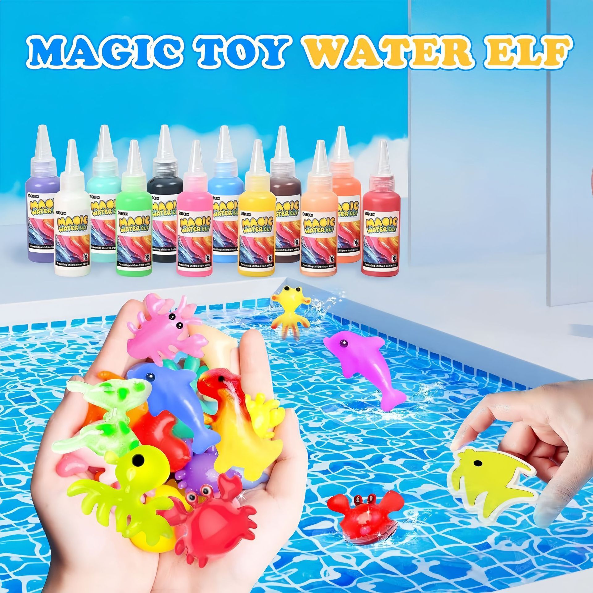 Wholesale DIY Arts &amp; Crafts Kit Kid STEM Educational Magic Water Elf Toy Kit Aqua Fairy Water Gel Kit