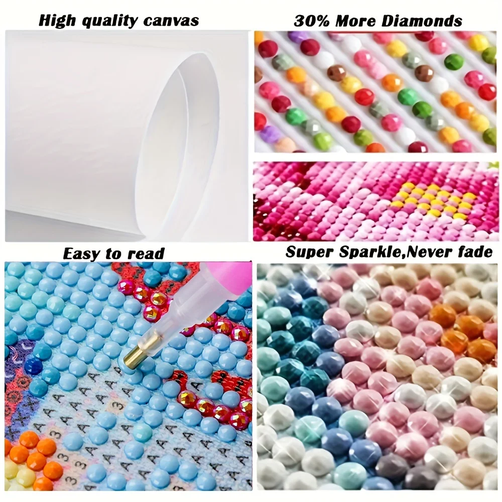 DIY Custom 30*40 5D Diamond Painting Kits butterfly Flower Eyes Mosaic Art Wonderful House Painting Printed Acrylic Materials