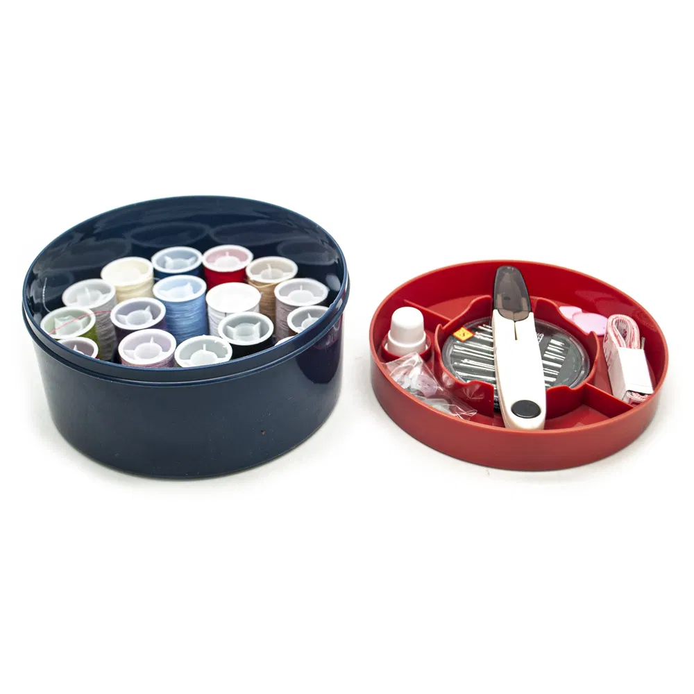 DIY Craft Plastic Storage Box Colorful Travel Sewing Kits Bag for Beginner