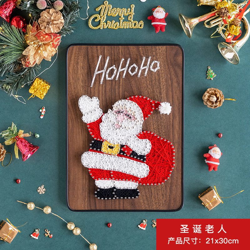 Custom Christmas Diy Toys Make Your Own String Art Kit Educational Arts and Crafts Kit Color for Kids and Adult
