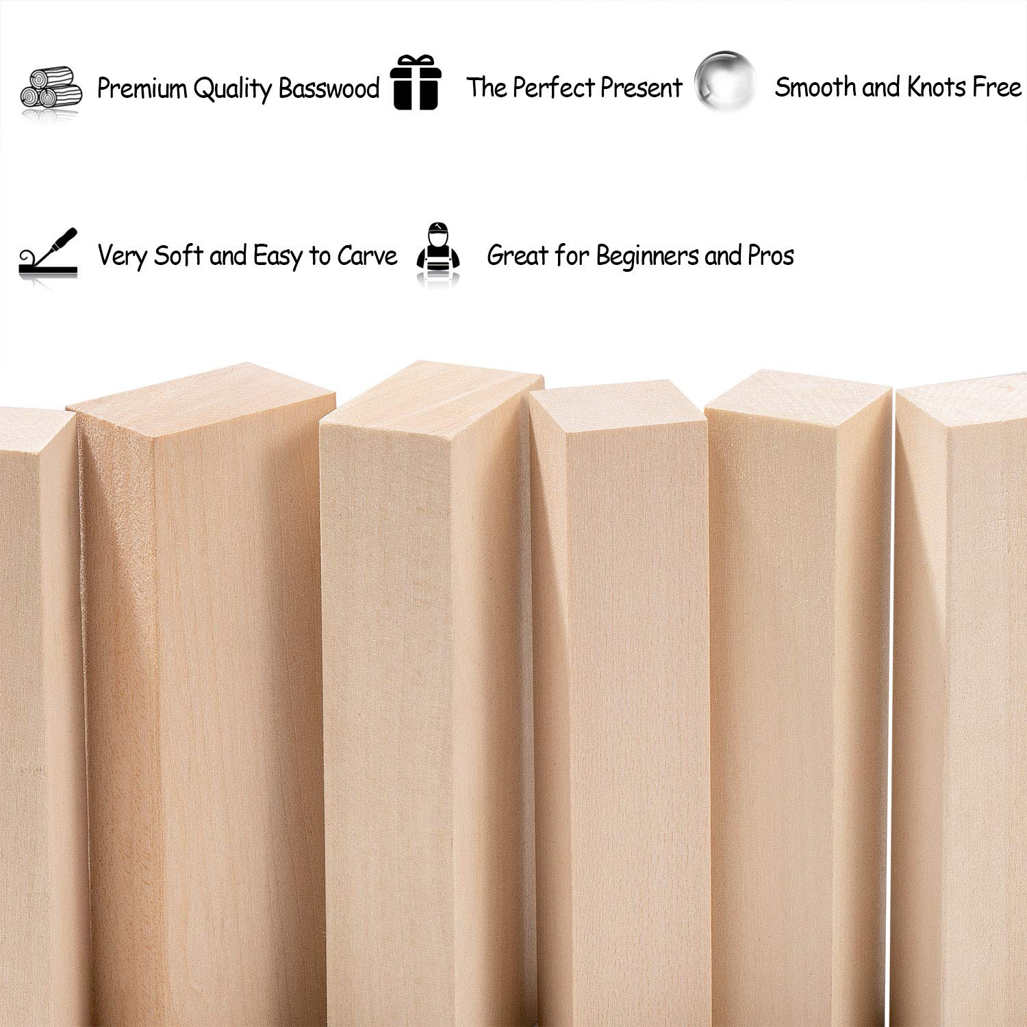 Basswood Carving Blocks Detail 1