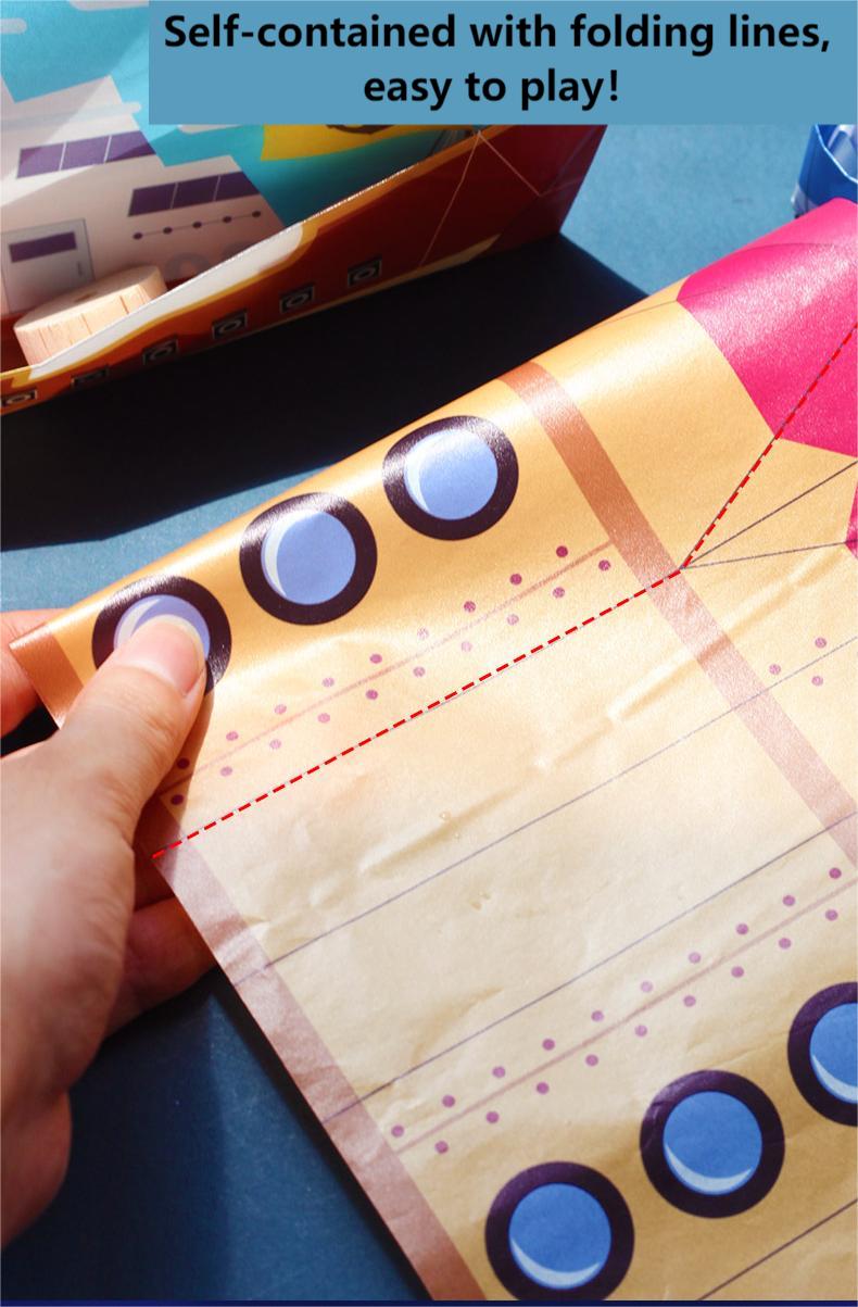 Handmade DIY Creative Paper Boat Set Crafts Kit for Kids Educational Playful Paper Toy for Art Class Waterproof Origami 100PCS