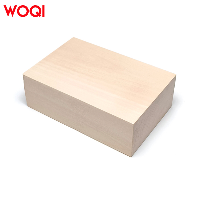 WOQI DIY Christmas Building Kit Unfinished Whittling Small Pine Wood Carving Blocks Wood Crafts and Wooden Boxes Wall Signs