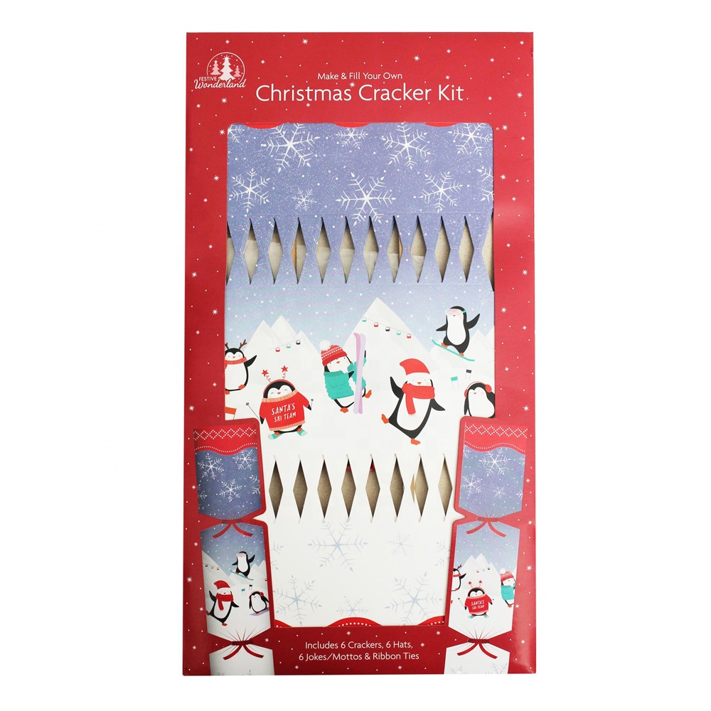 Factory Wholesale Plastic-Free DIY Christmas Crackers Kit Homemade Christmas Crackers Kit